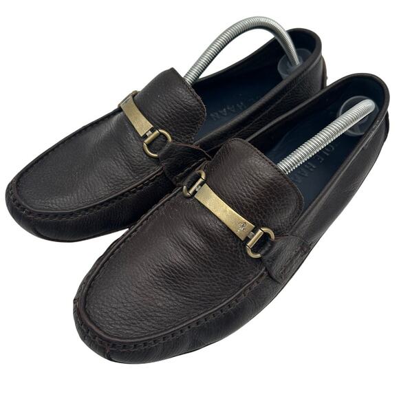 Cole Haan Provincetown Bit Loafer Driver Brown Pebbled Leather Size 10.5 Moc Toe main image 12
